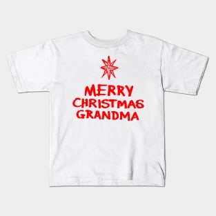 Merry Christmas Grandma R Kids T-Shirt